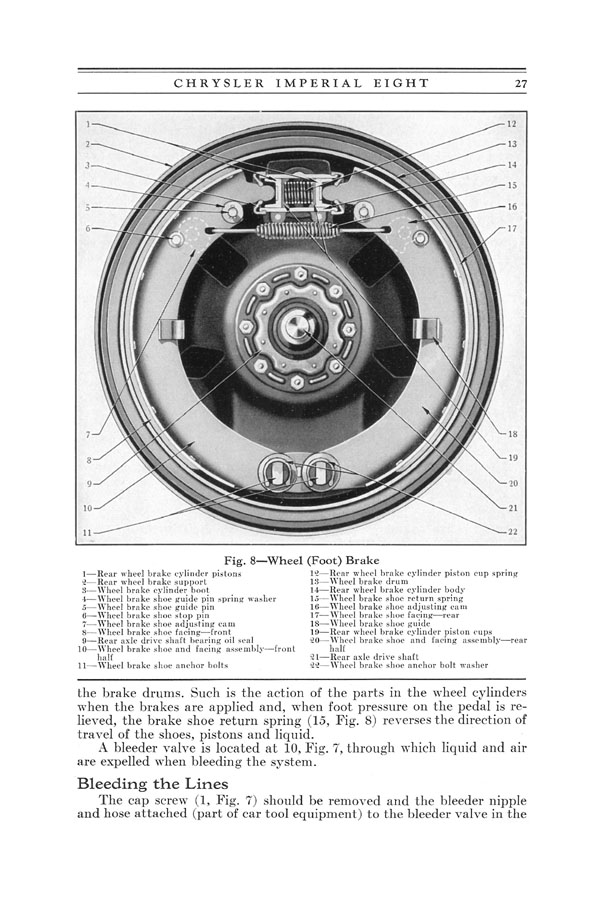 1930 Chrysler Imperial 8 Owners Manual Page 20